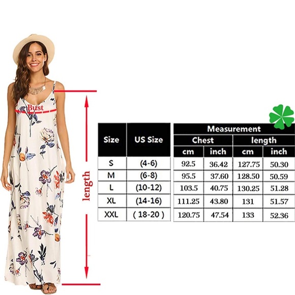 🆕Bohemian Spaghetti Strap Maxi Dress with Pockets - Picture 3 of 3